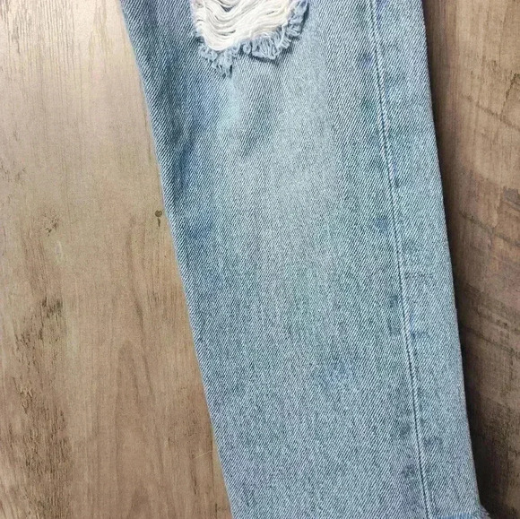 Vintage 501 Levi's Skinny High Rise Striaght Leg Pants Distressed 24x28 - Picture 9 of 12